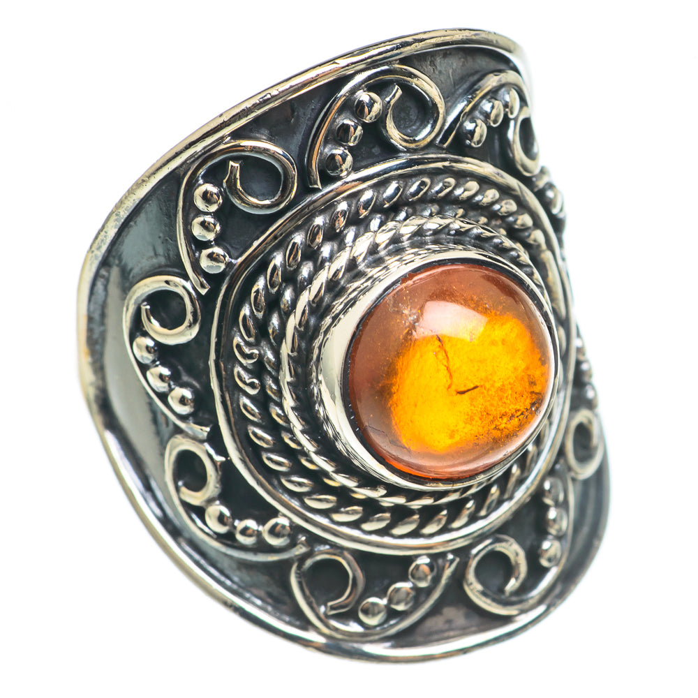 Baltic Amber Rings handcrafted by Ana Silver Co - RING69703