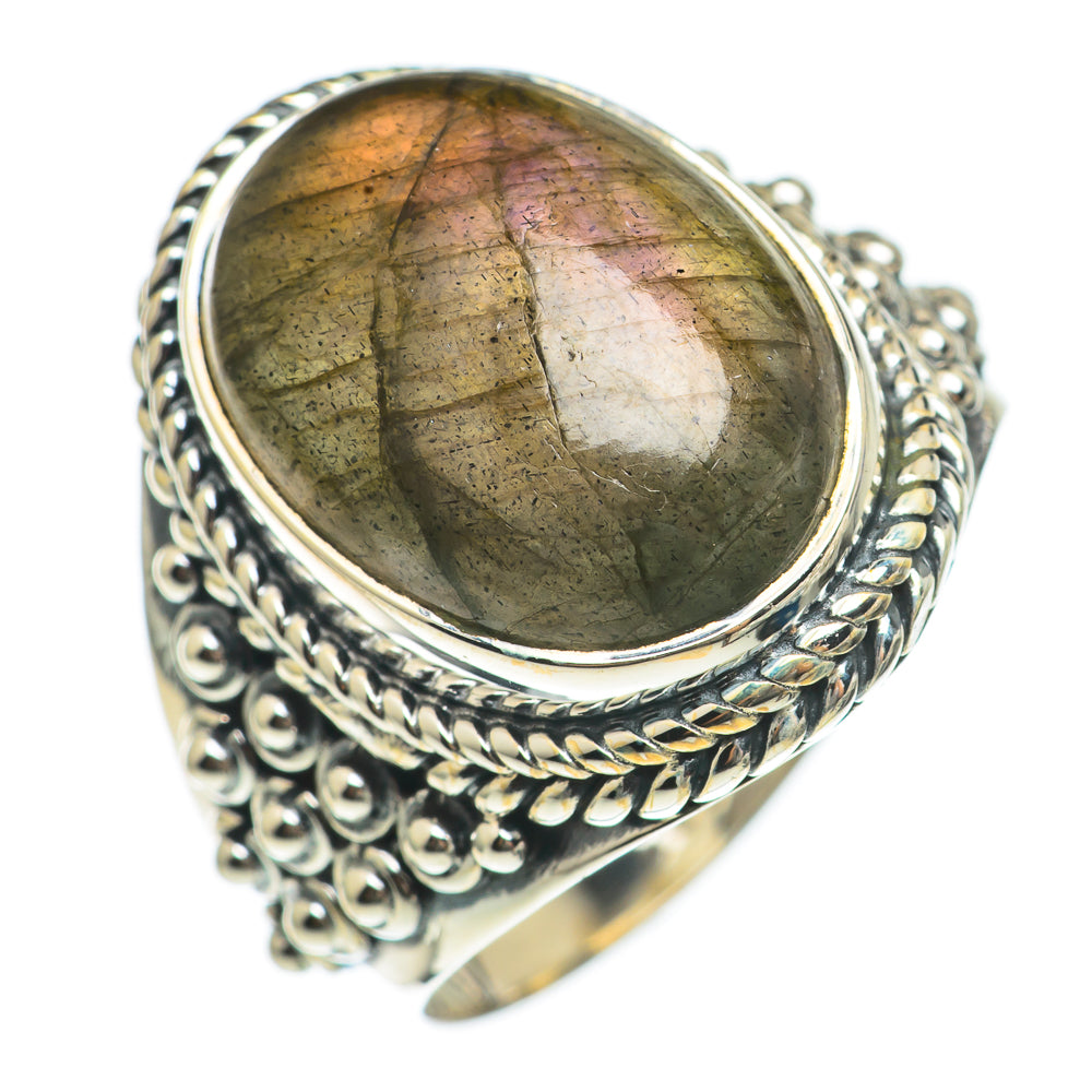 Labradorite Rings handcrafted by Ana Silver Co - RING69711