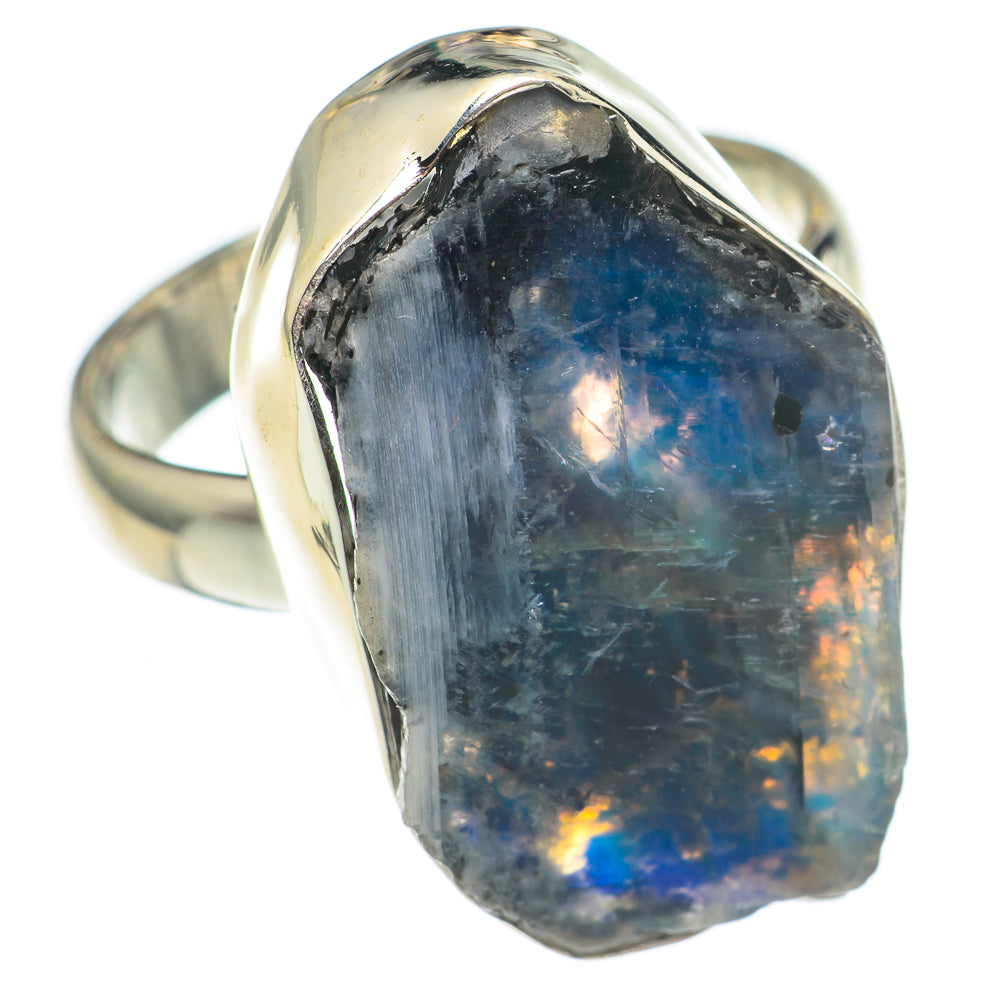 Rainbow Moonstone Rings handcrafted by Ana Silver Co - RING69718