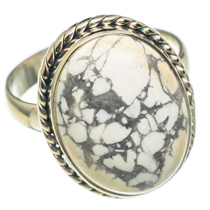 Howlite Rings handcrafted by Ana Silver Co - RING69720