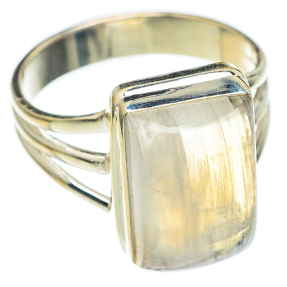 Rainbow Moonstone Rings handcrafted by Ana Silver Co - RING69721