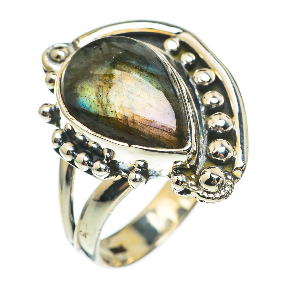 Labradorite Rings handcrafted by Ana Silver Co - RING69724