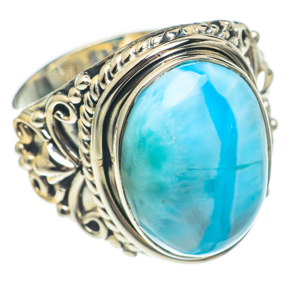 Larimar Rings handcrafted by Ana Silver Co - RING69731