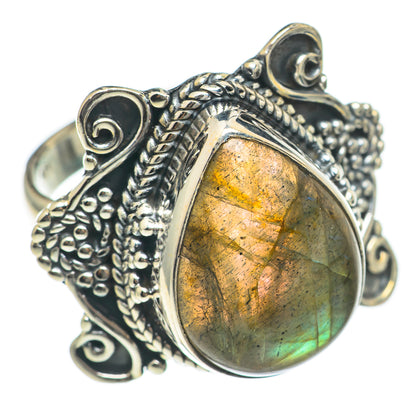 Labradorite Rings handcrafted by Ana Silver Co - RING69732