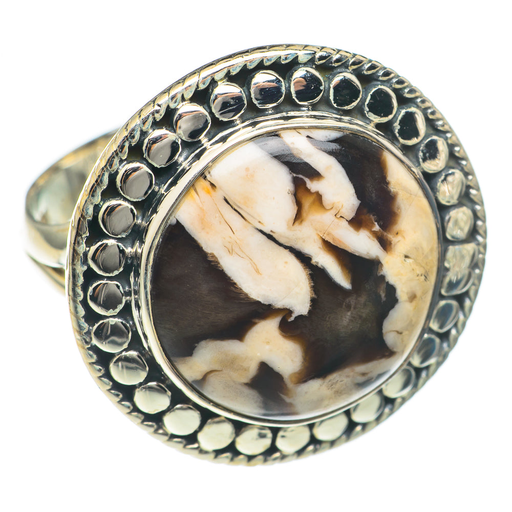 Peanut Wood Jasper Rings handcrafted by Ana Silver Co - RING69740