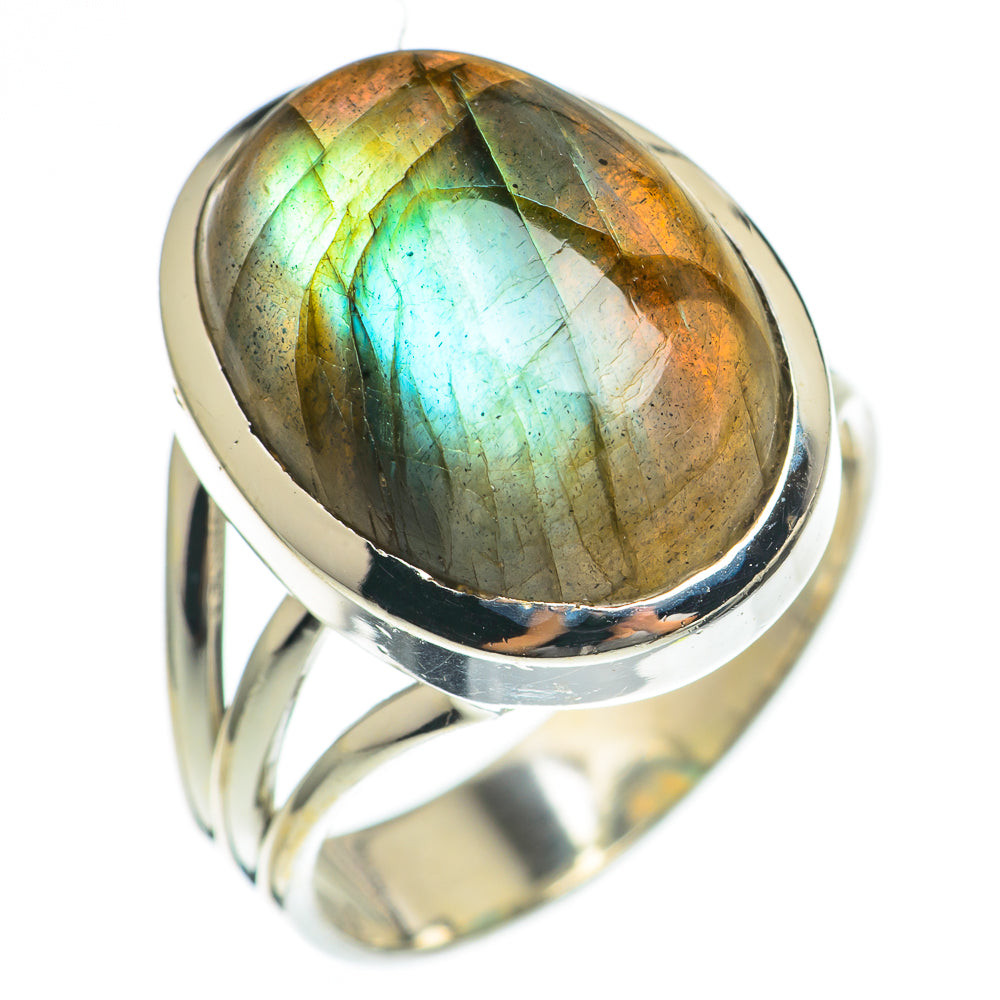 Labradorite Rings handcrafted by Ana Silver Co - RING69771