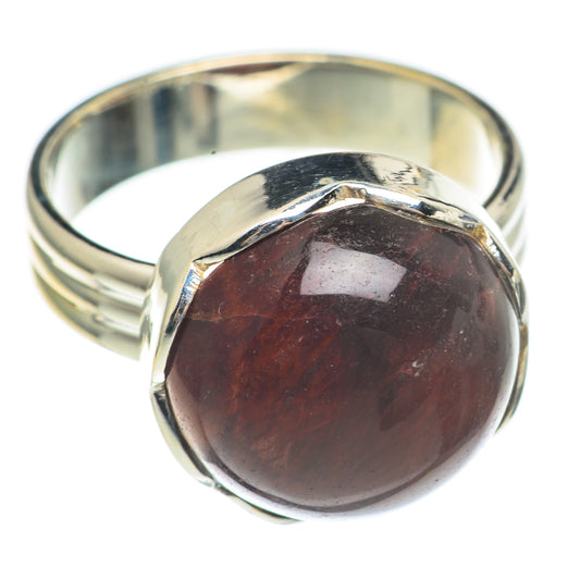 Red Tiger Eye Rings handcrafted by Ana Silver Co - RING69776