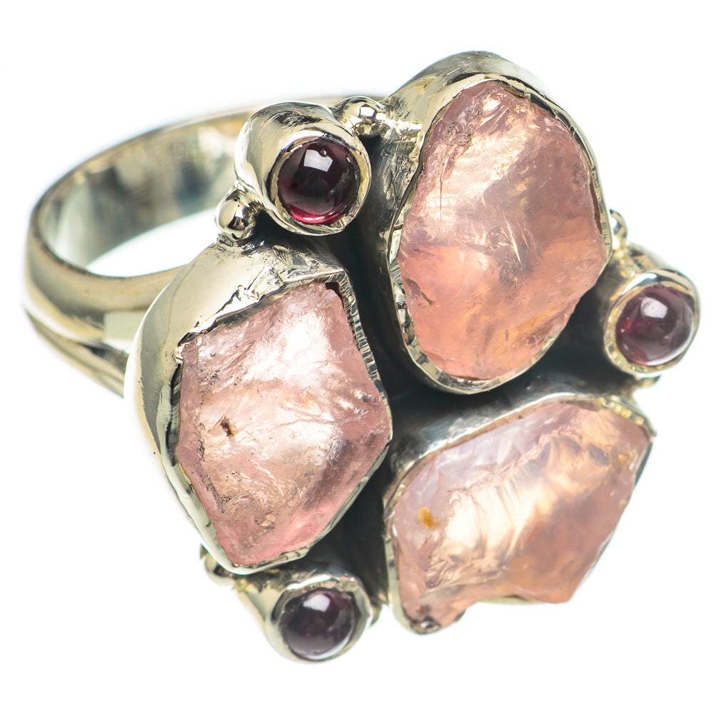 Rose Quartz Rings handcrafted by Ana Silver Co - RING69784