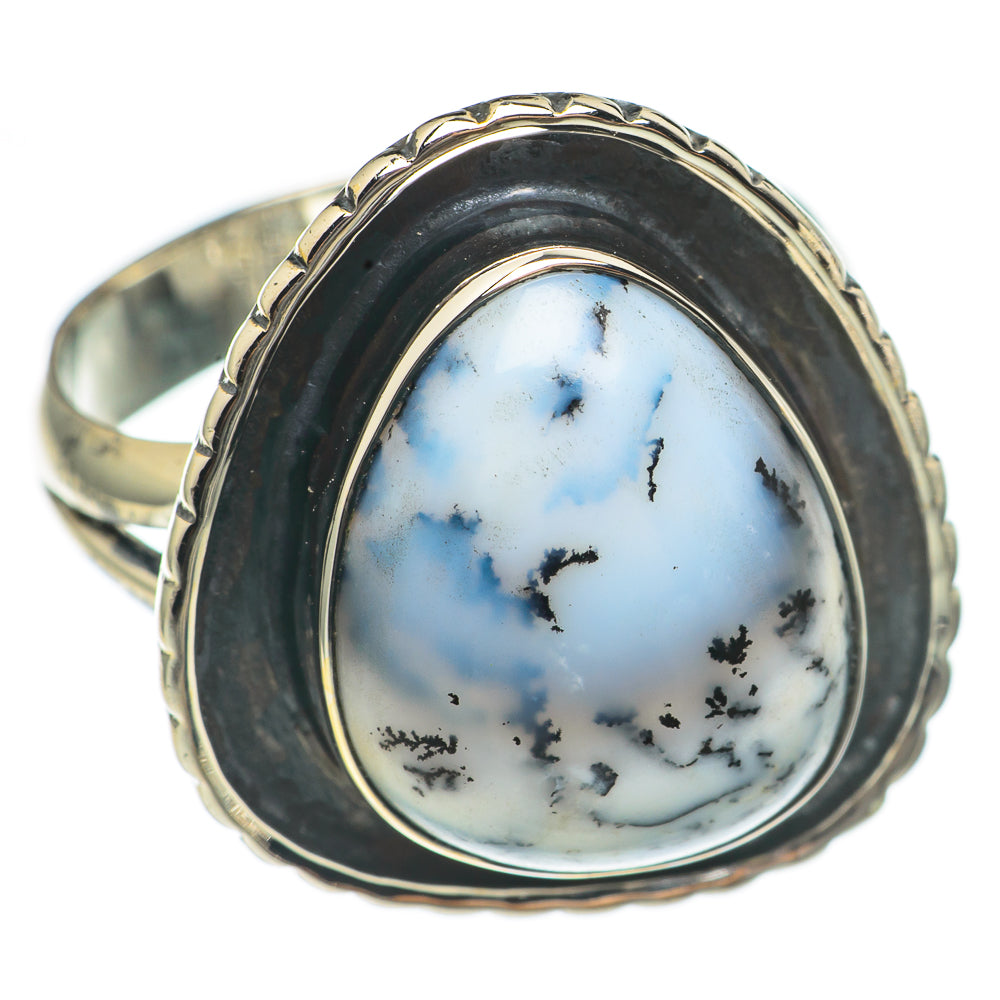 Dendritic Opal Rings handcrafted by Ana Silver Co - RING69798