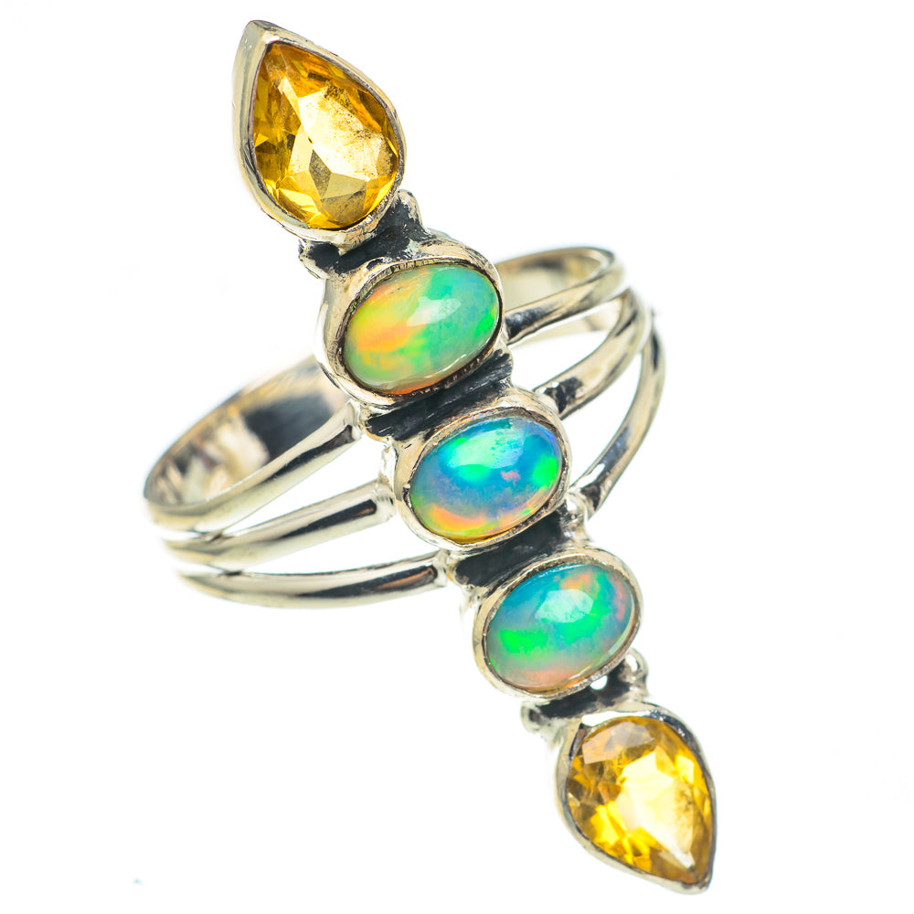 Ethiopian Opal Rings handcrafted by Ana Silver Co - RING69803