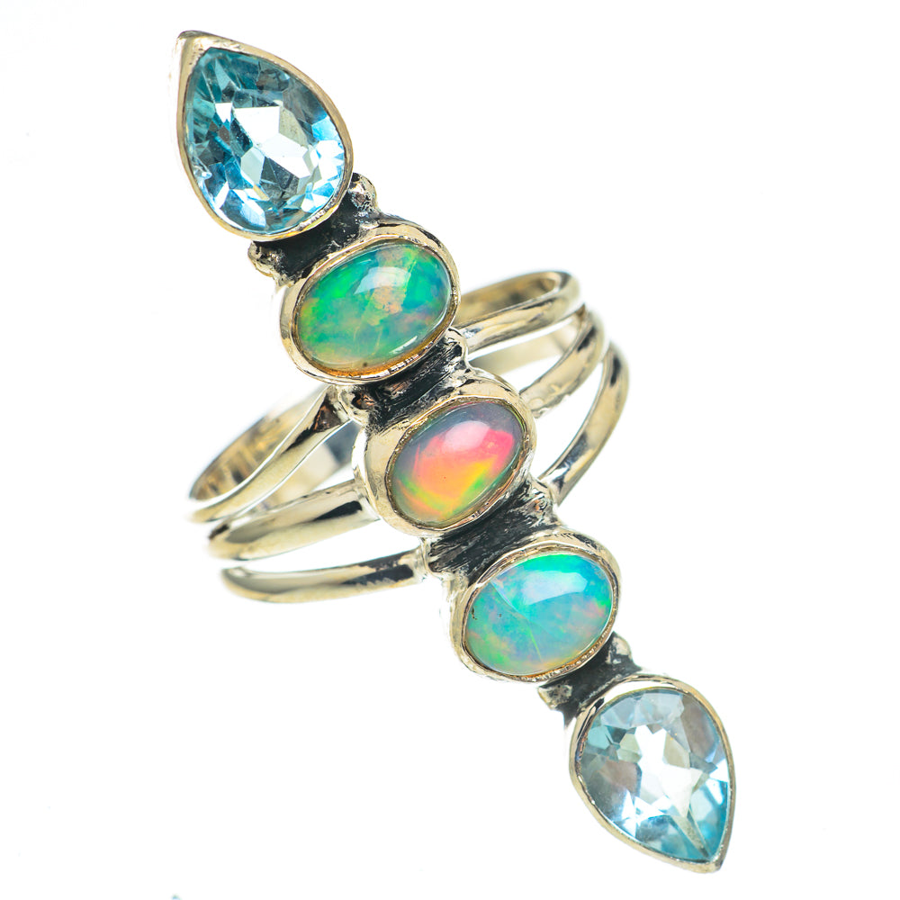 Ethiopian Opal Rings handcrafted by Ana Silver Co - RING69804