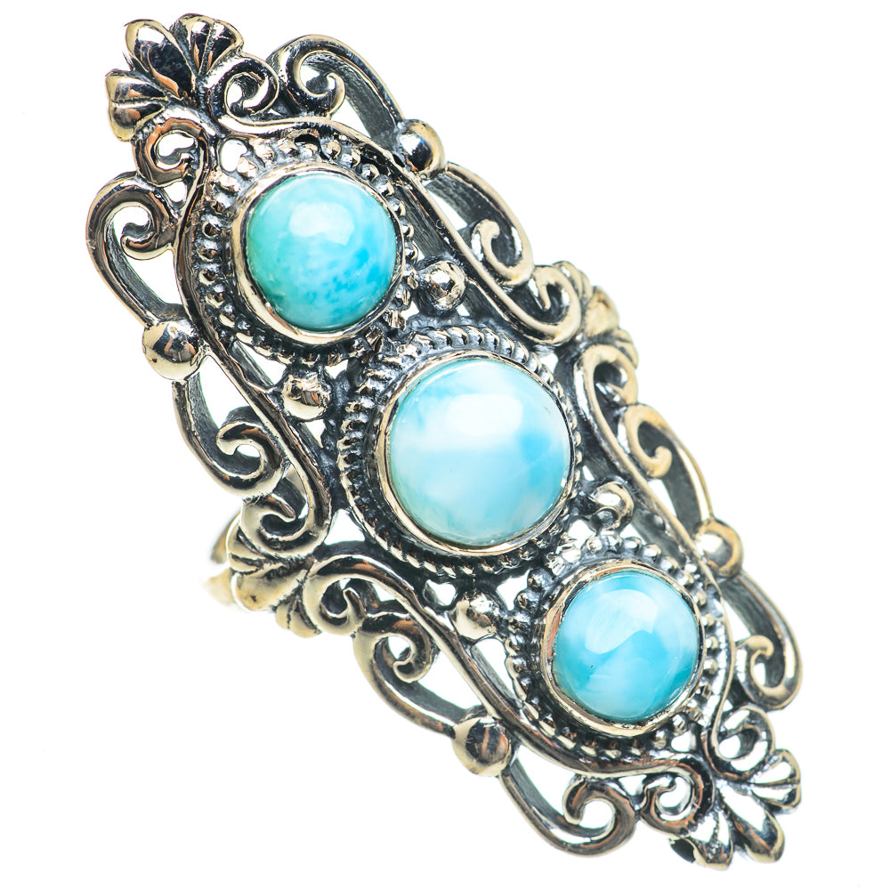 Larimar Rings handcrafted by Ana Silver Co - RING69806