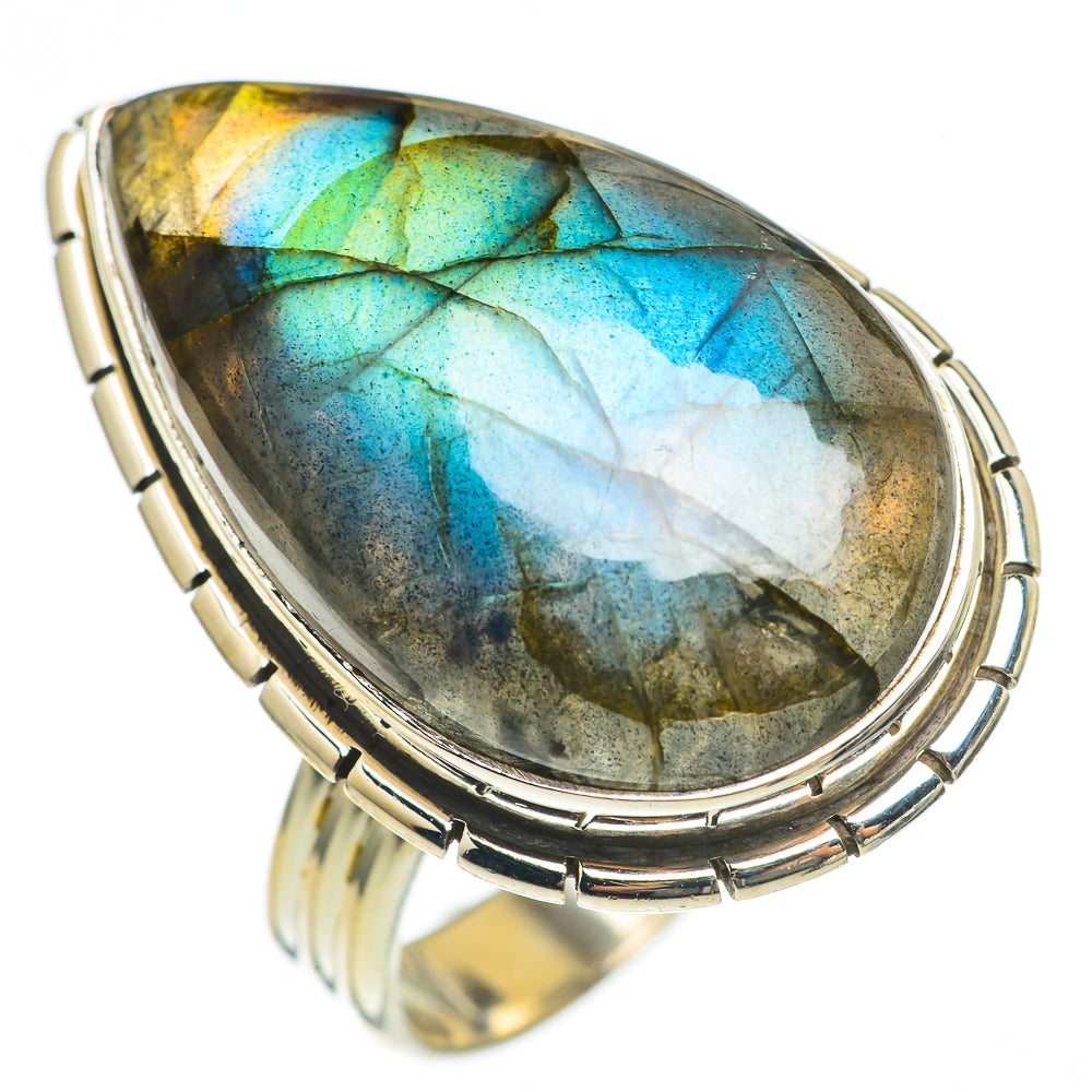 Labradorite Rings handcrafted by Ana Silver Co - RING69809