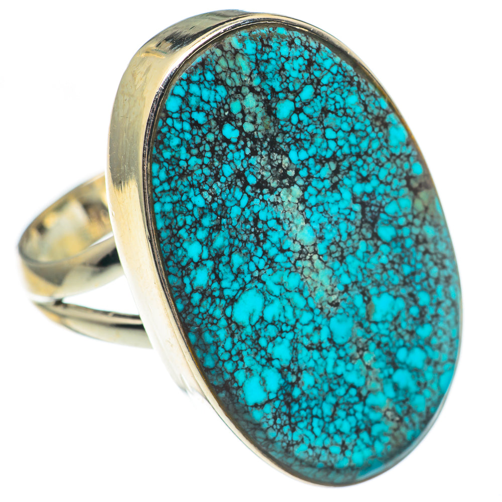 Tibetan Turquoise Rings handcrafted by Ana Silver Co - RING69817