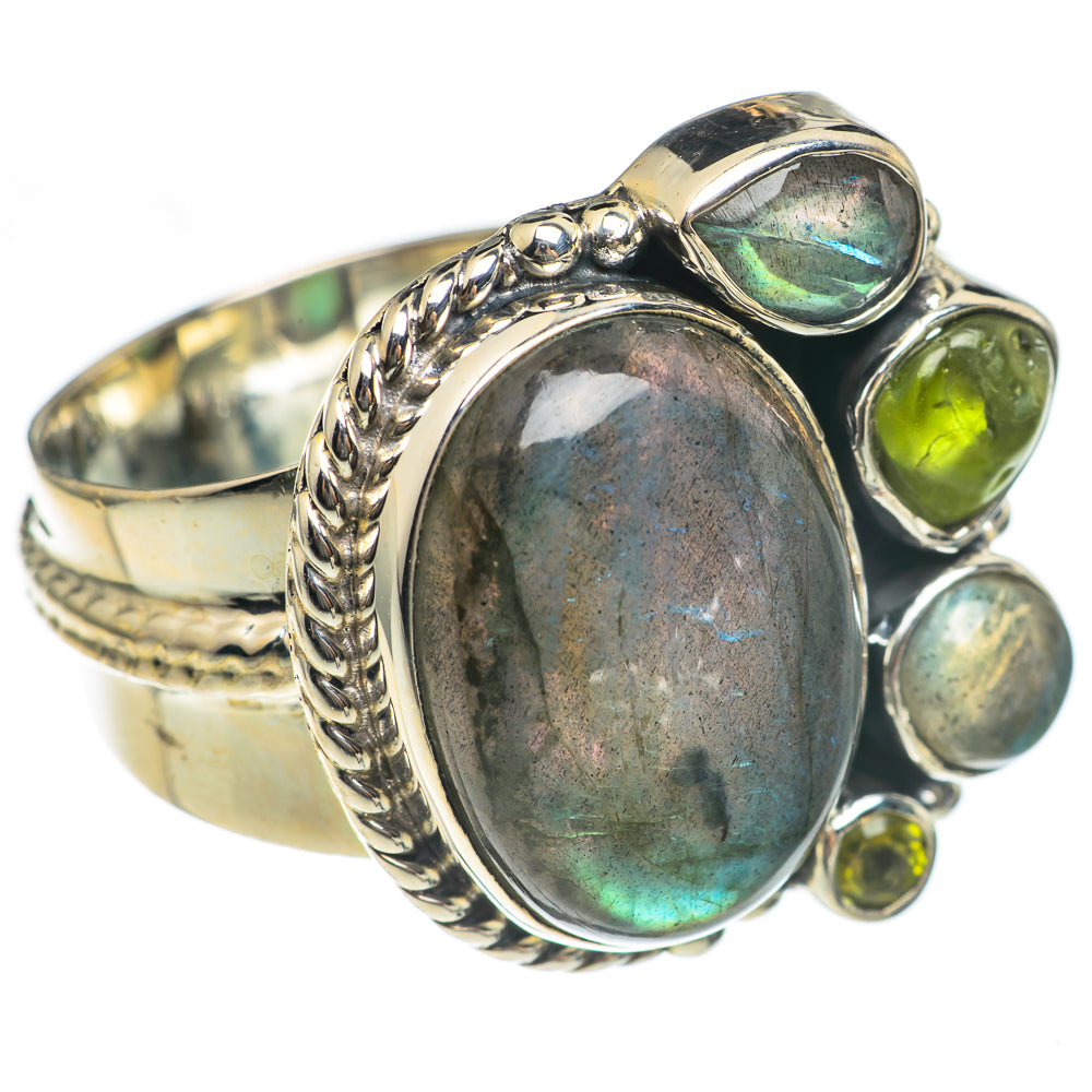 Labradorite Rings handcrafted by Ana Silver Co - RING69819