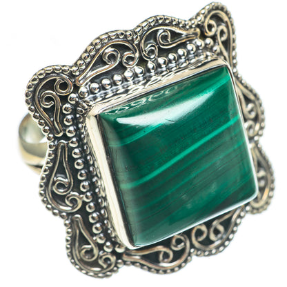 Malachite Rings handcrafted by Ana Silver Co - RING69821