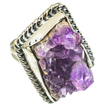 Amethyst Crystal Rings handcrafted by Ana Silver Co - RING69839