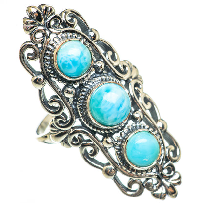 Larimar Rings handcrafted by Ana Silver Co - RING69852