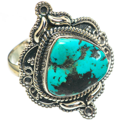 Tibetan Turquoise Rings handcrafted by Ana Silver Co - RING69855