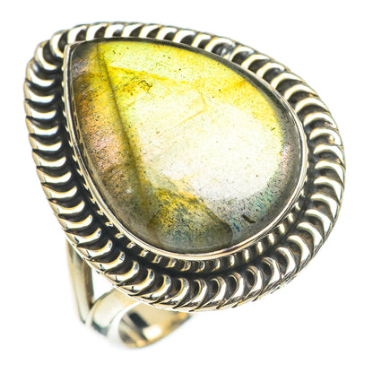 Labradorite Rings handcrafted by Ana Silver Co - RING69862