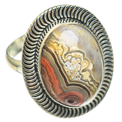 Laguna Lace Agate Rings handcrafted by Ana Silver Co - RING69868