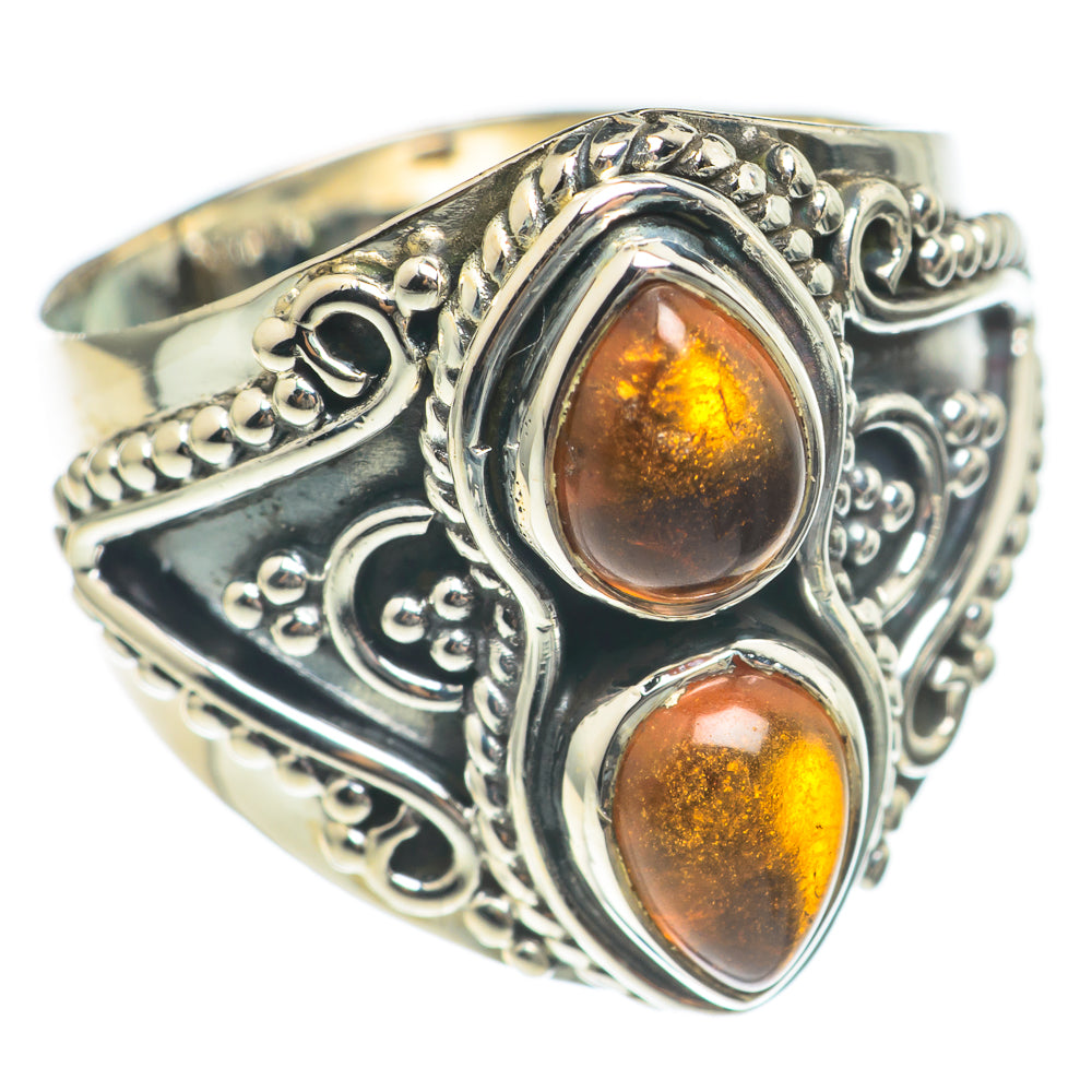 Baltic Amber Rings handcrafted by Ana Silver Co - RING69869