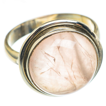 Rose Quartz Rings handcrafted by Ana Silver Co - RING69873