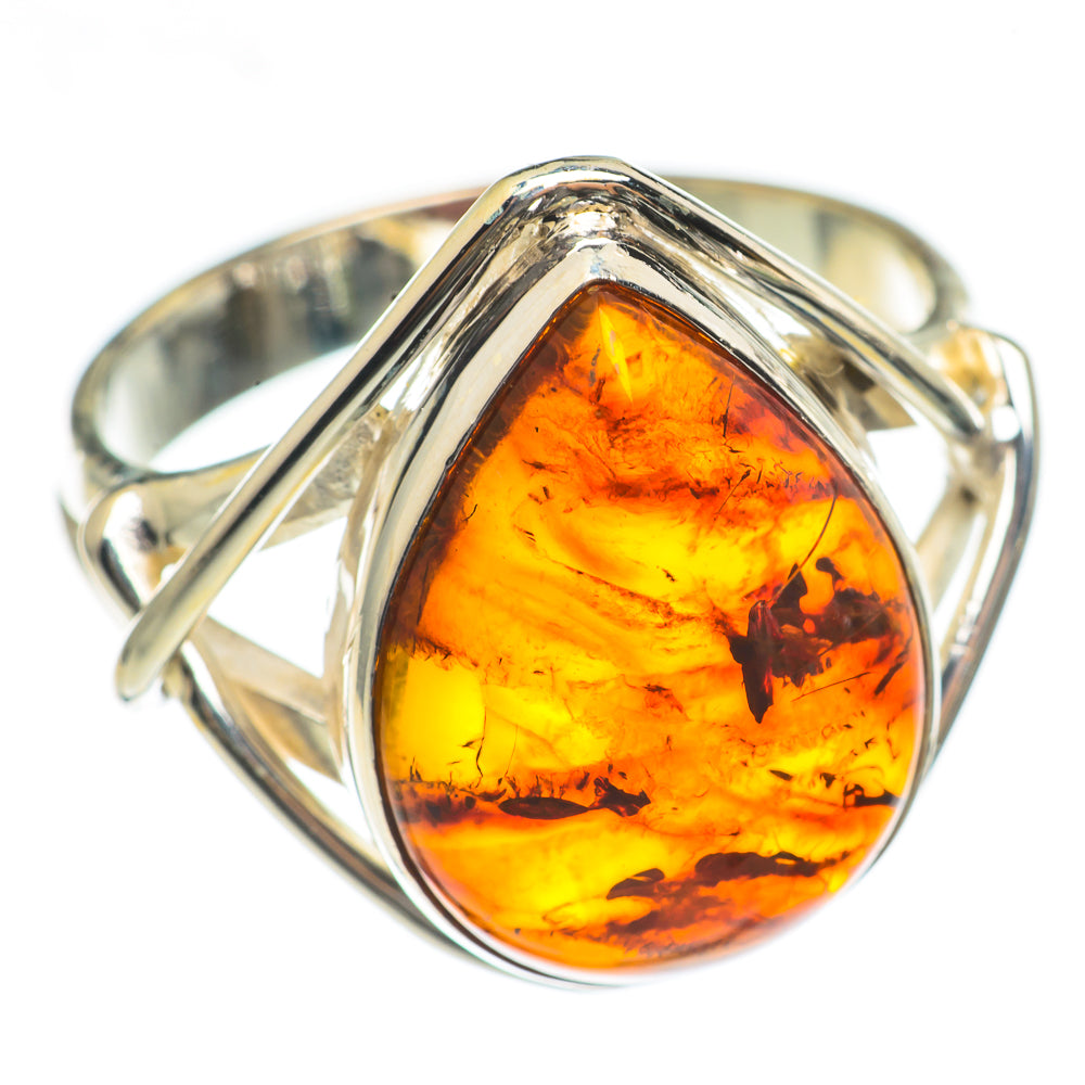 Baltic Amber Rings handcrafted by Ana Silver Co - RING69896