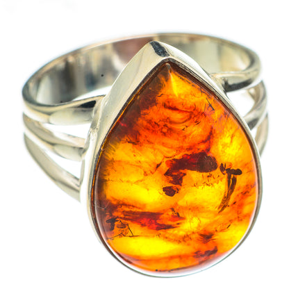 Baltic Amber Rings handcrafted by Ana Silver Co - RING69897