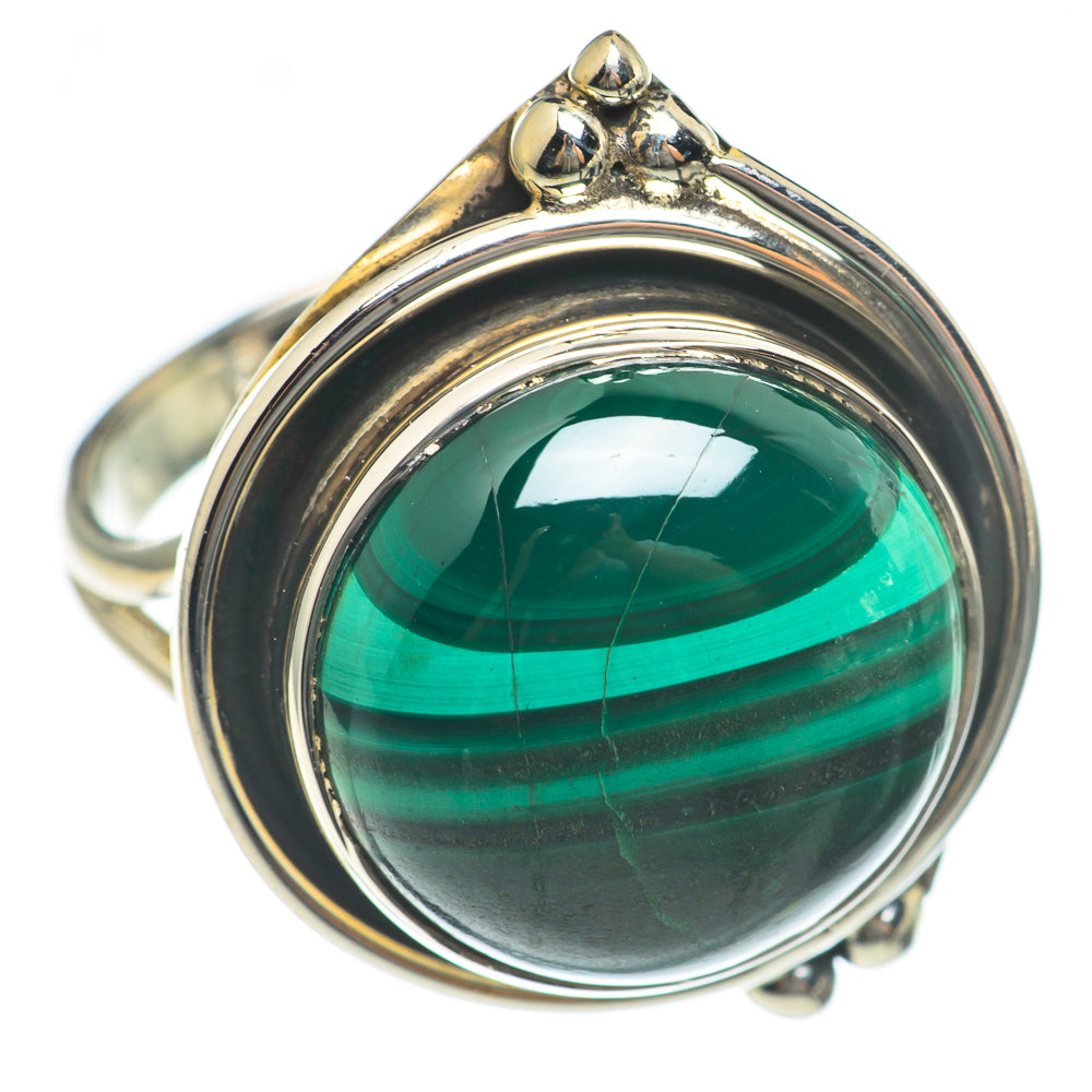 Malachite Rings handcrafted by Ana Silver Co - RING69898