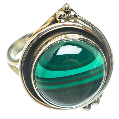 Malachite Rings handcrafted by Ana Silver Co - RING69898