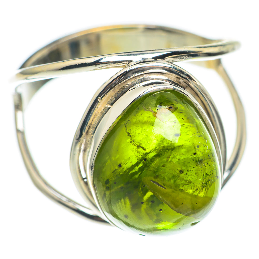 Green Tourmaline Rings handcrafted by Ana Silver Co - RING69900