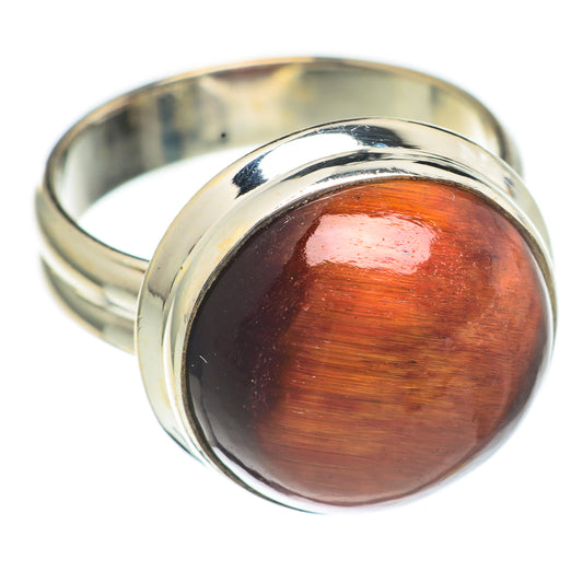 Red Tiger Eye Rings handcrafted by Ana Silver Co - RING69901