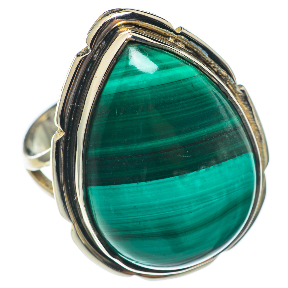 Malachite Rings handcrafted by Ana Silver Co - RING69925