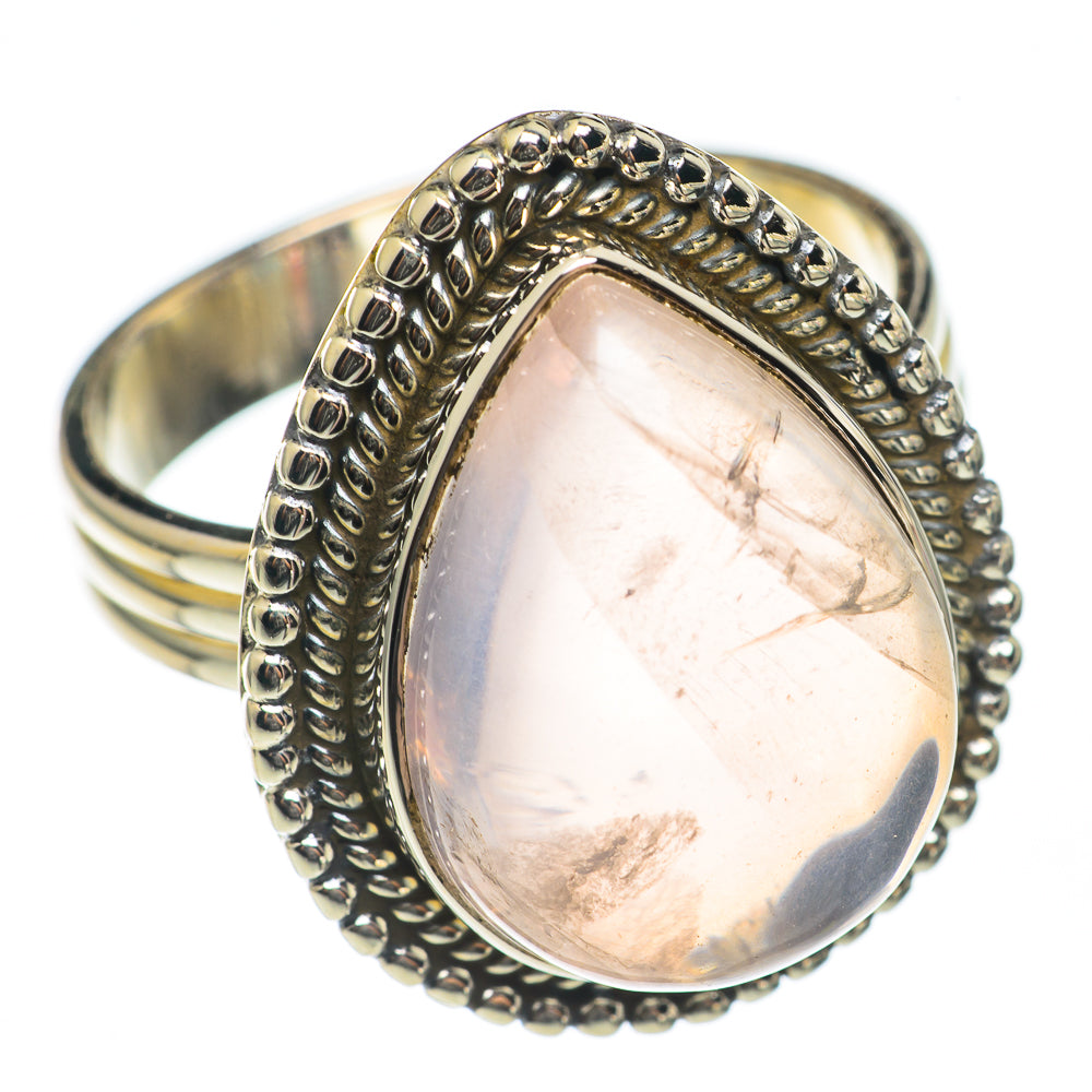 Rose Quartz Rings handcrafted by Ana Silver Co - RING69936