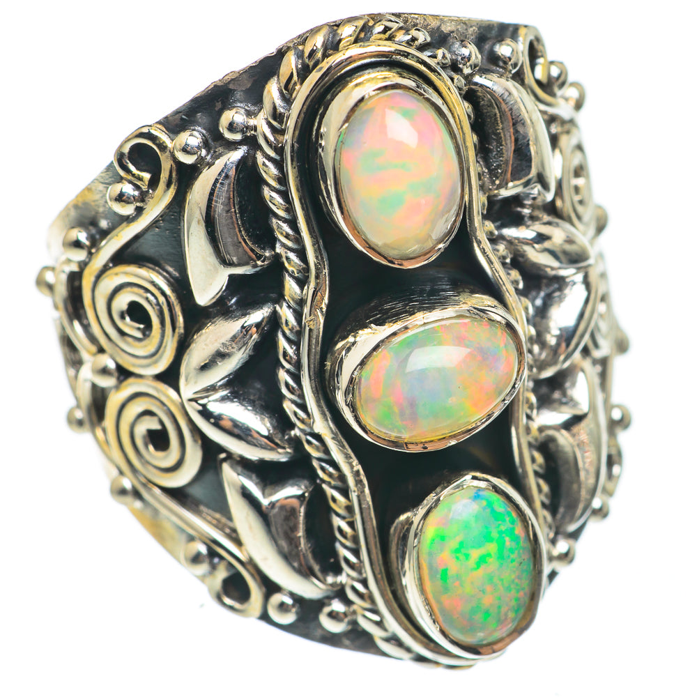 Ethiopian Opal Rings handcrafted by Ana Silver Co - RING69948