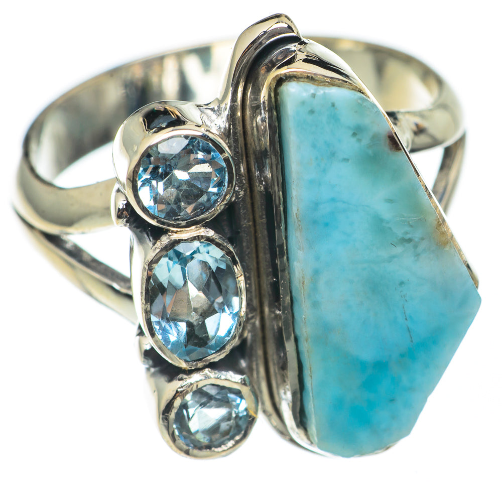 Larimar Rings handcrafted by Ana Silver Co - RING69952
