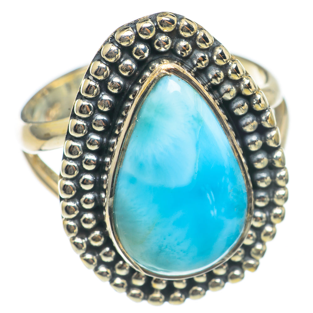 Larimar Rings handcrafted by Ana Silver Co - RING69955