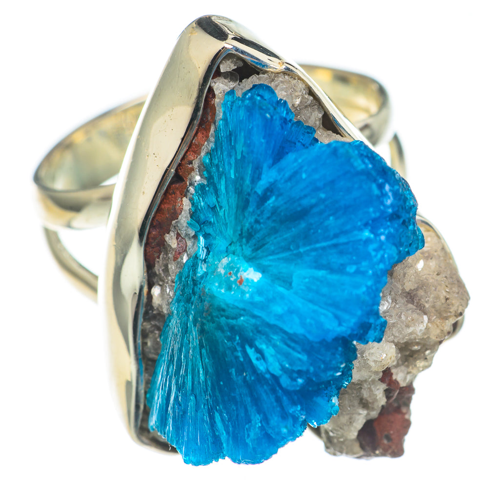 Cavansite Crystal Rings handcrafted by Ana Silver Co - RING69979