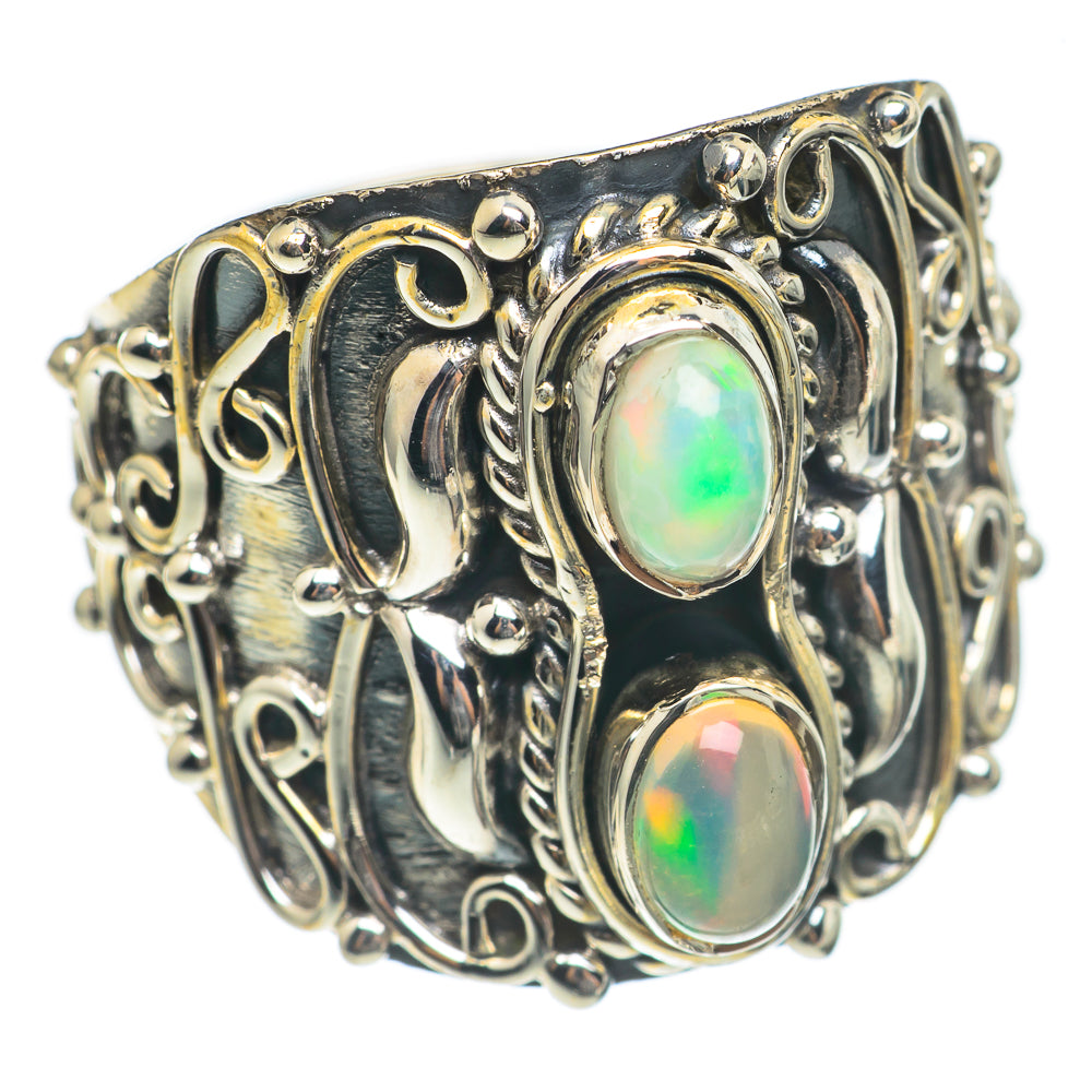Ethiopian Opal Rings handcrafted by Ana Silver Co - RING69981
