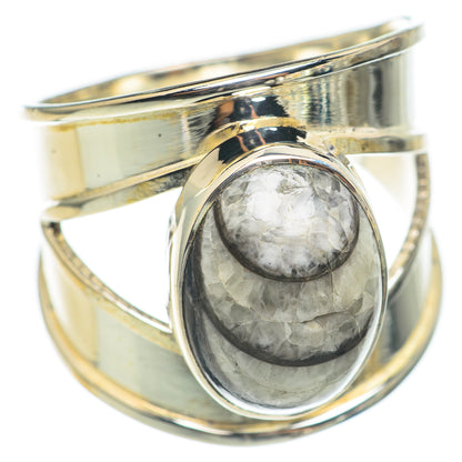 Orthoceras Fossil Rings handcrafted by Ana Silver Co - RING69982