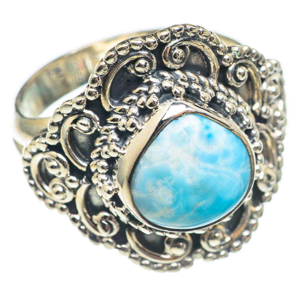 Larimar Rings handcrafted by Ana Silver Co - RING69985