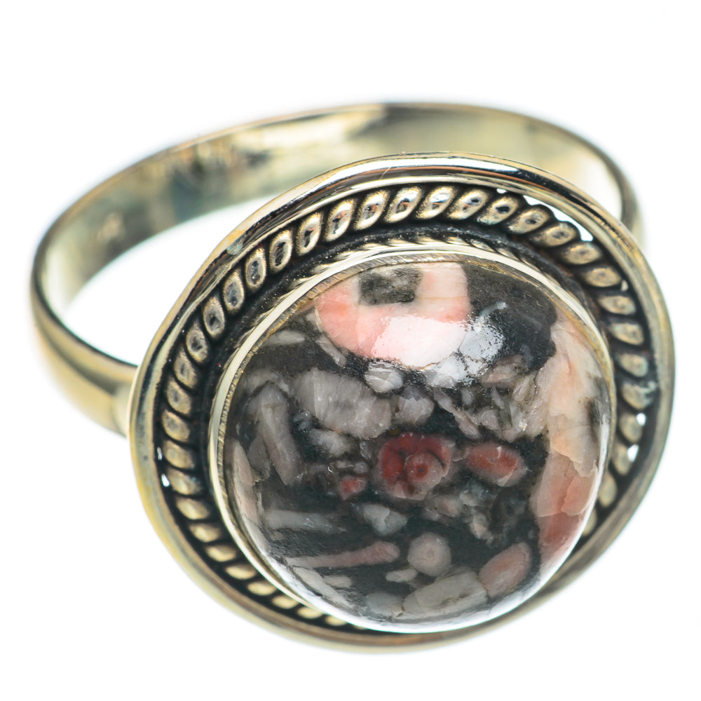 Crinoid Fossil Rings handcrafted by Ana Silver Co - RING69995