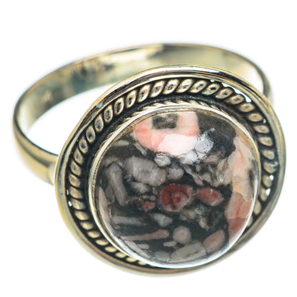 Crinoid Fossil Rings handcrafted by Ana Silver Co - RING69995