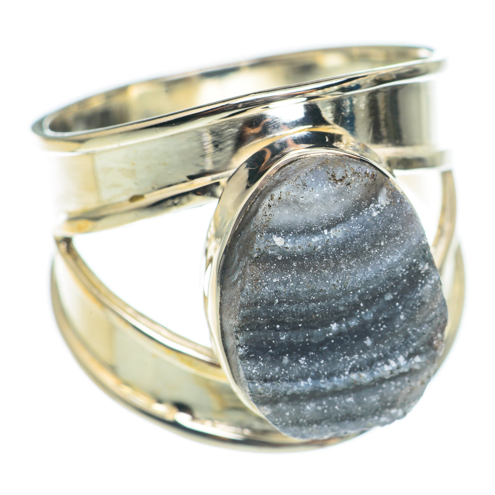 Desert Druzy Rings handcrafted by Ana Silver Co - RING70016