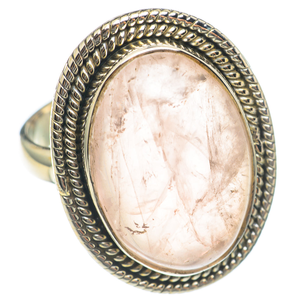 Rose Quartz Rings handcrafted by Ana Silver Co - RING70034