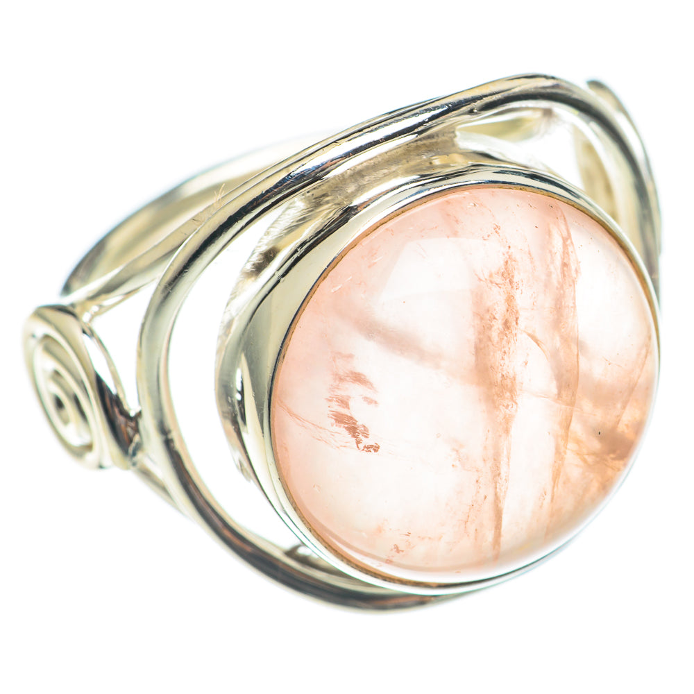 Rose Quartz Rings handcrafted by Ana Silver Co - RING70038