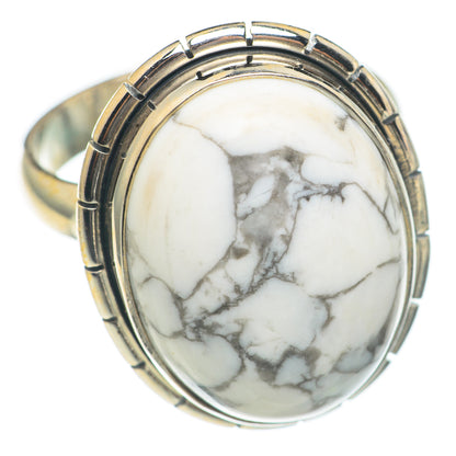 Howlite Rings handcrafted by Ana Silver Co - RING70048