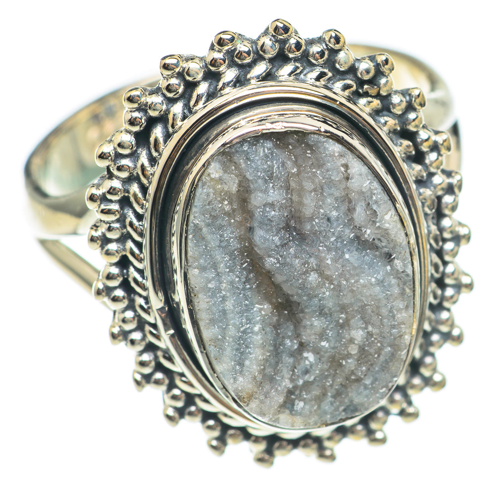 Desert Druzy Rings handcrafted by Ana Silver Co - RING70052