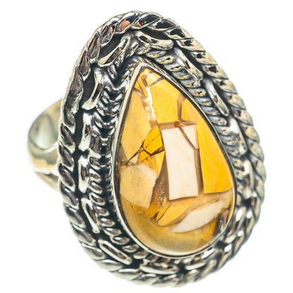 Brecciated Mookaite Rings handcrafted by Ana Silver Co - RING70068